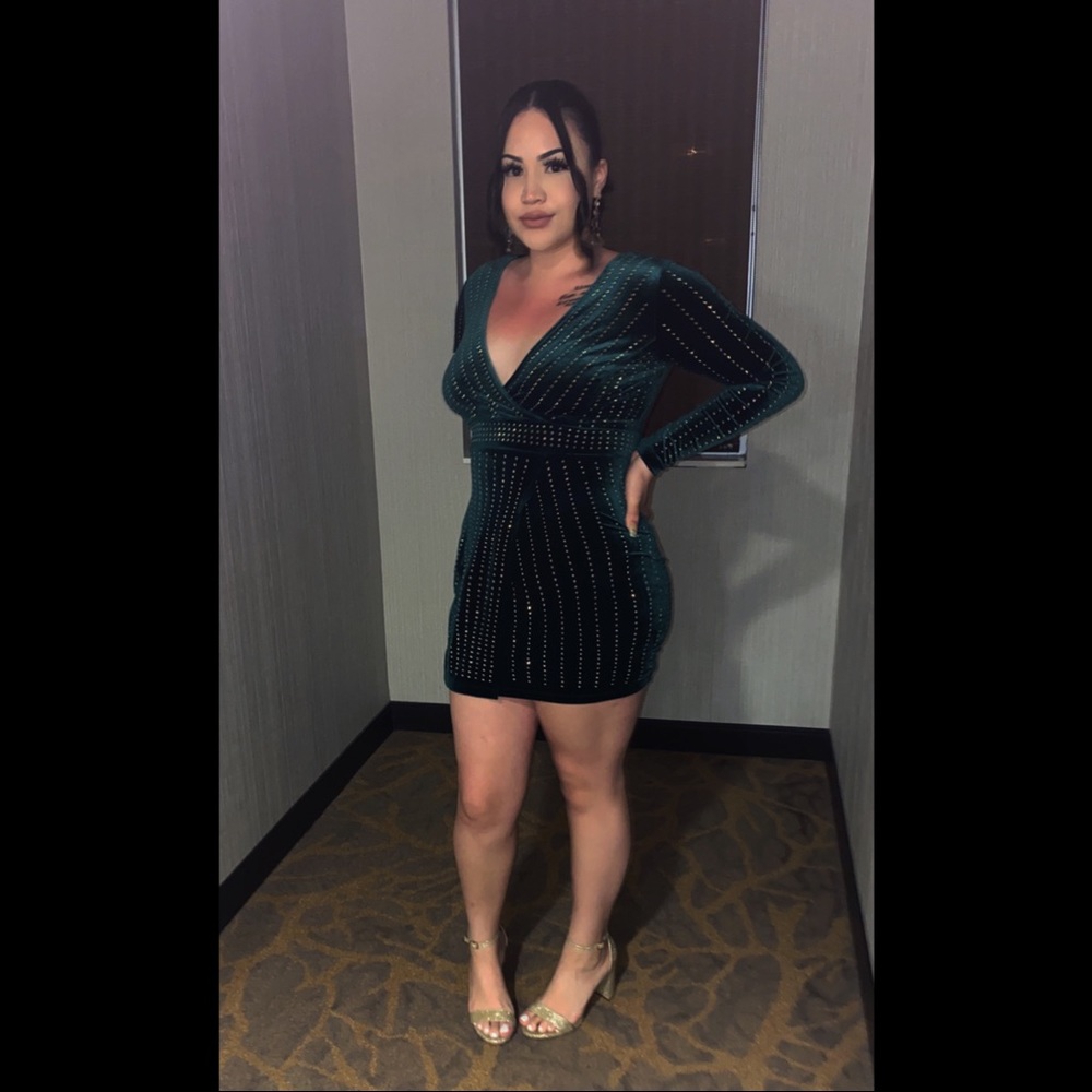 Emerald Green Cocktail Dress